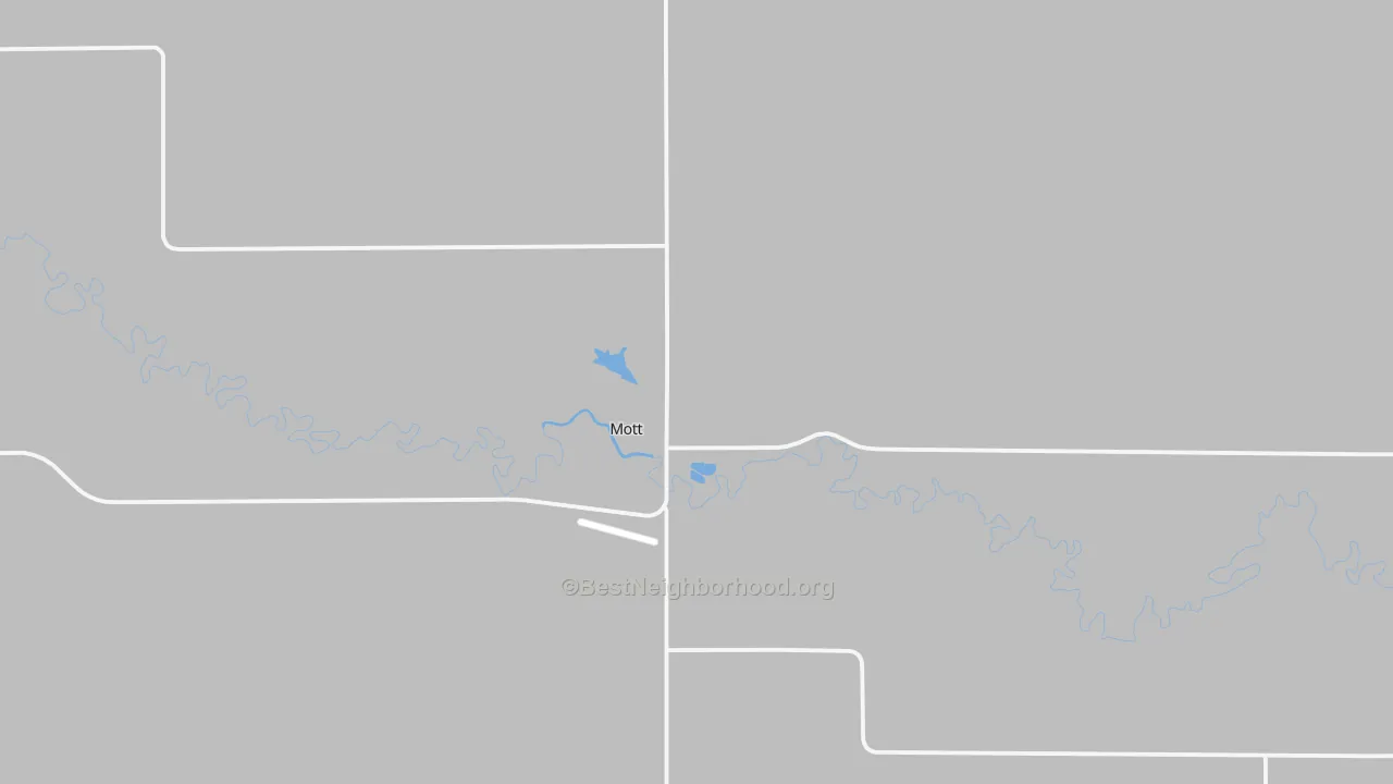 Transit Grade map of Mott, ND