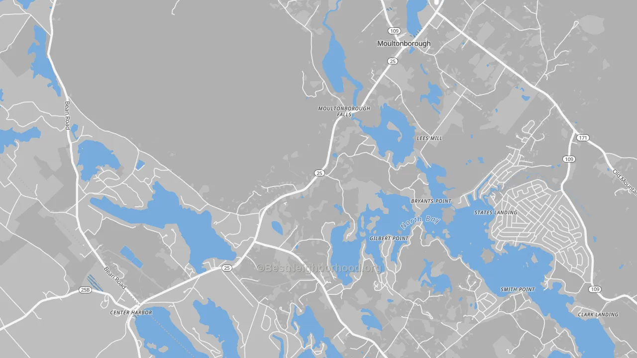 Transit Grade map of Moultonborough Falls, NH