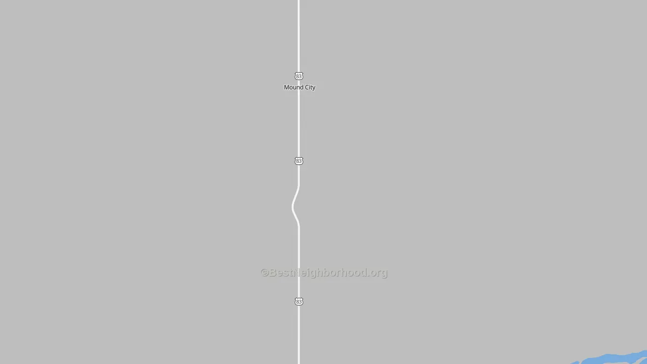 Transit Grade map of Mound City, SD