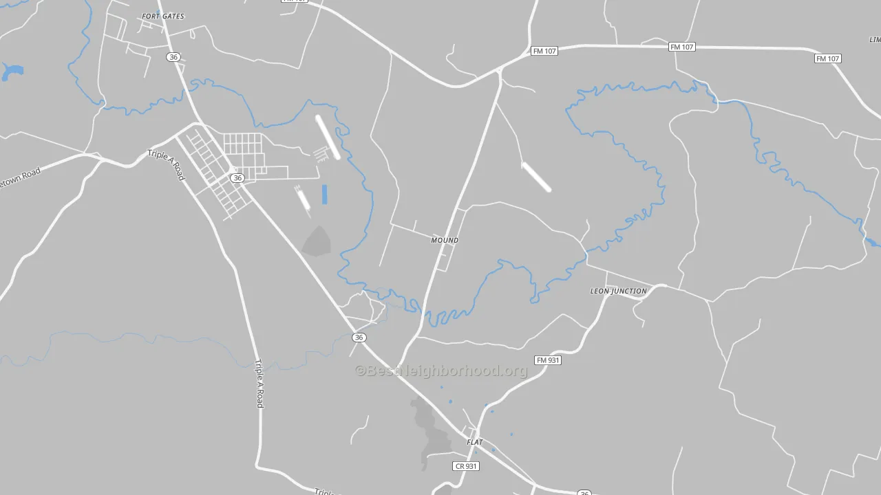 Transit Grade map of Mound, TX
