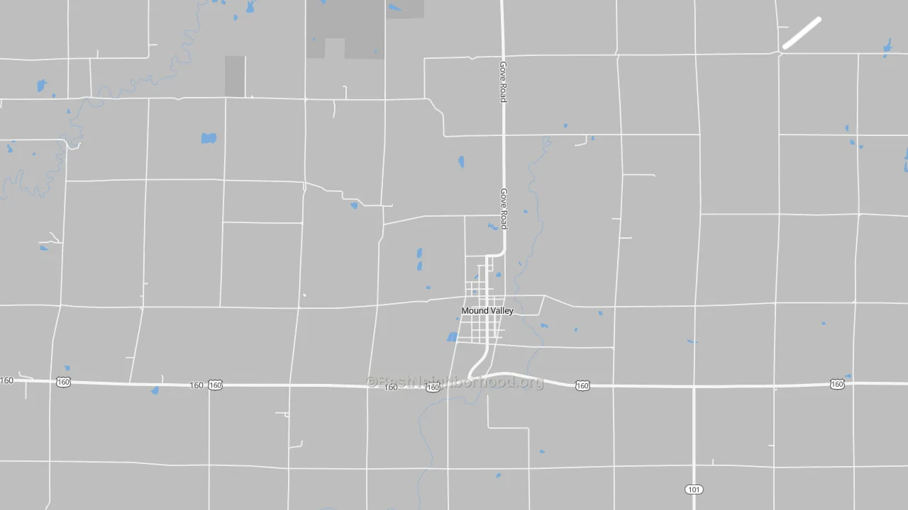 Transit Grade map of Mound Valley, KS