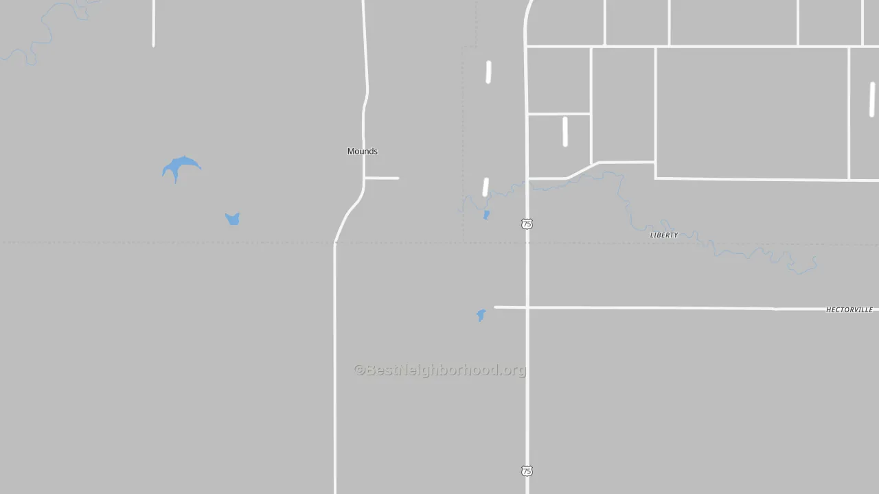Transit Grade map of Mounds, OK