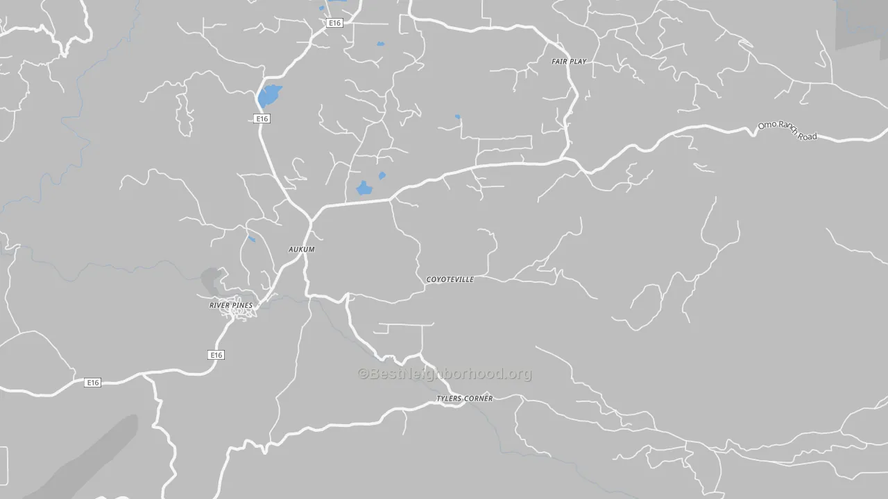 Transit Grade map of Mount Aukum, CA