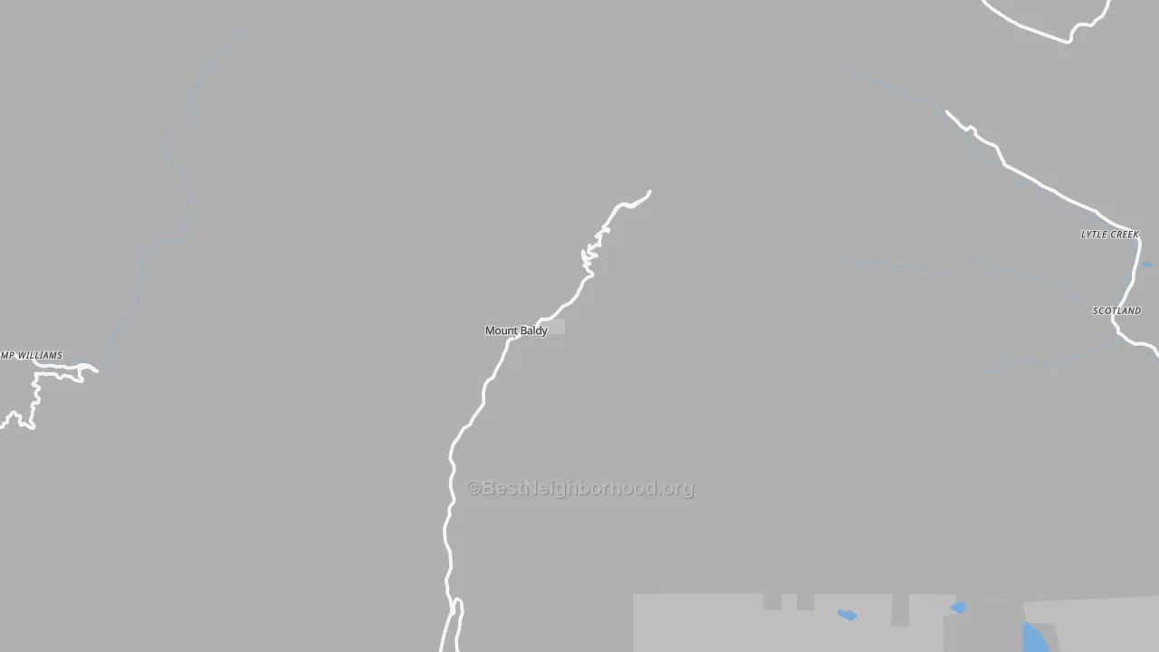 Transit Grade map of Mount Baldy, CA