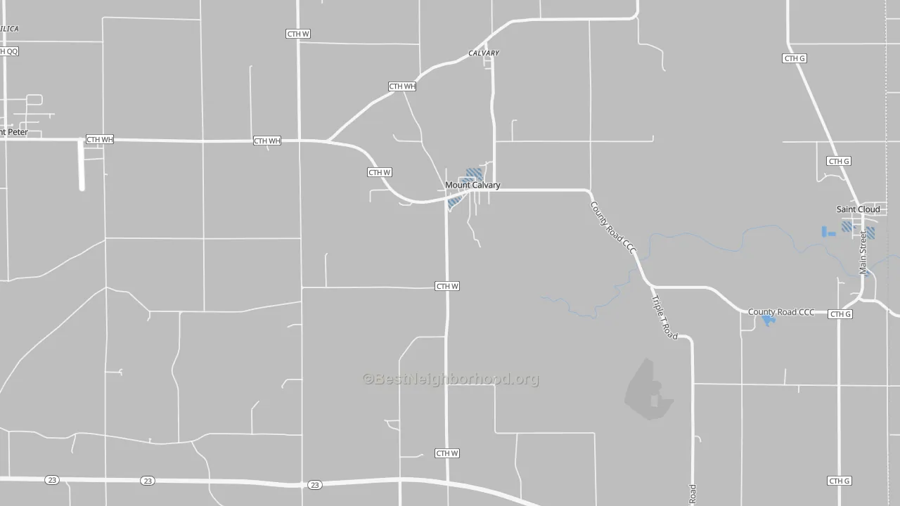 Transit Grade map of Mount Calvary, WI