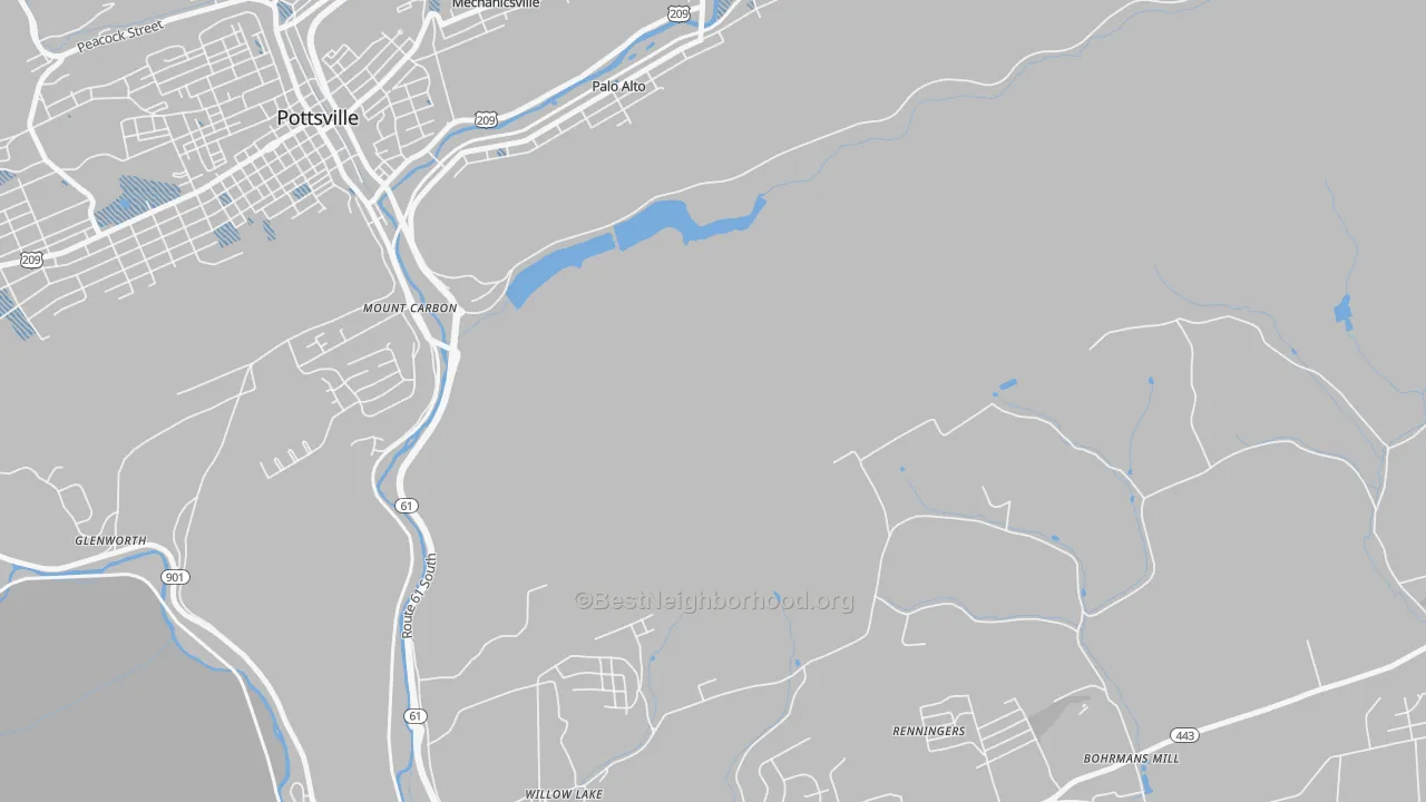 Transit Grade map of Mount Carbon, PA