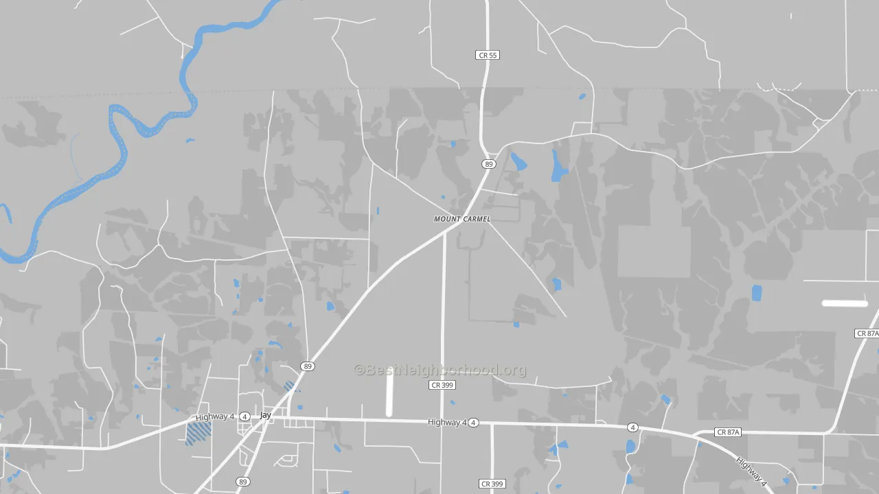 Transit Grade map of Mount Carmel, FL