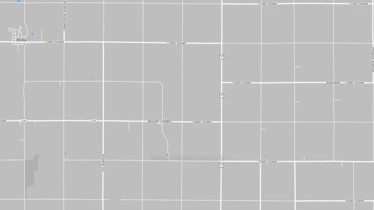 Transit Grade map of Mount Carmel, IA