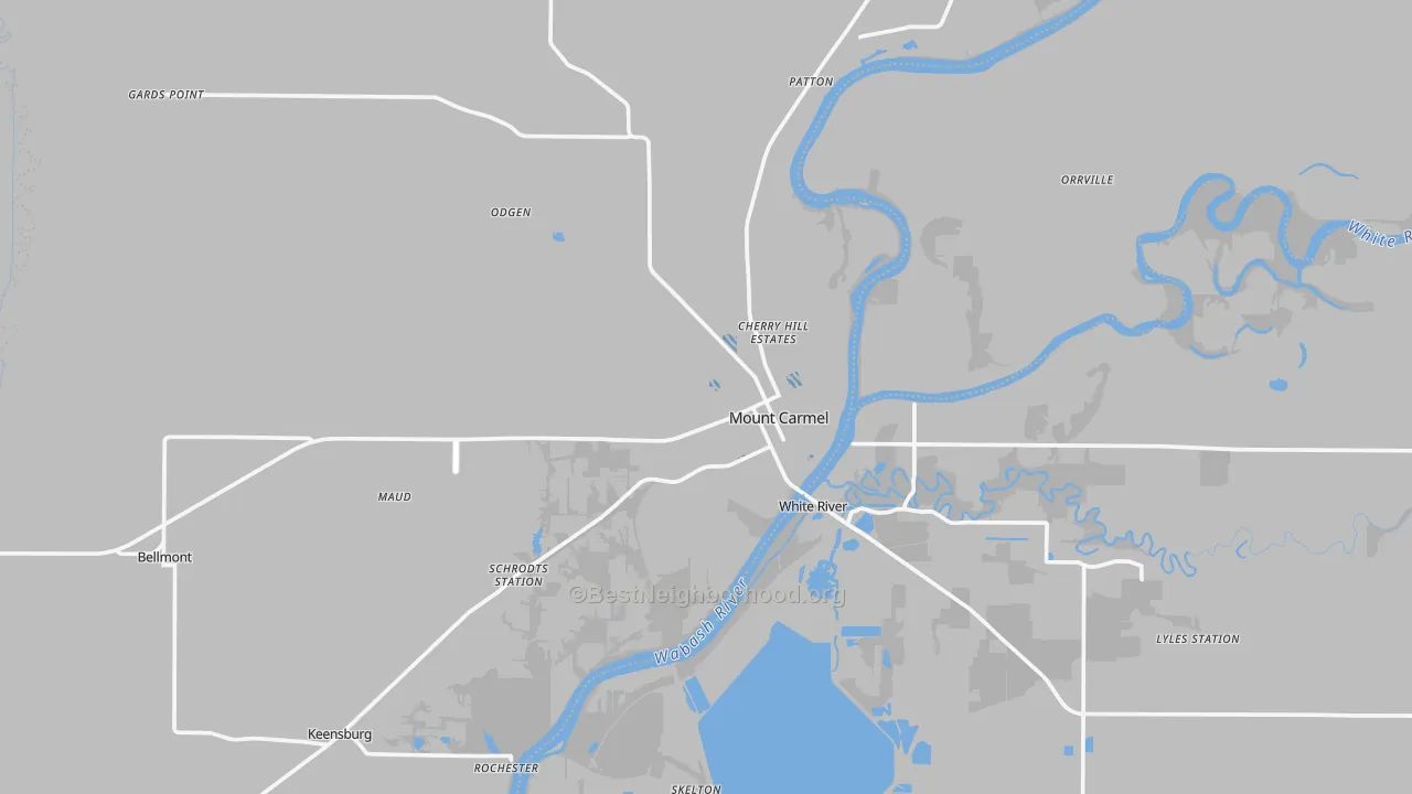 Transit Grade map of Mount Carmel, IL