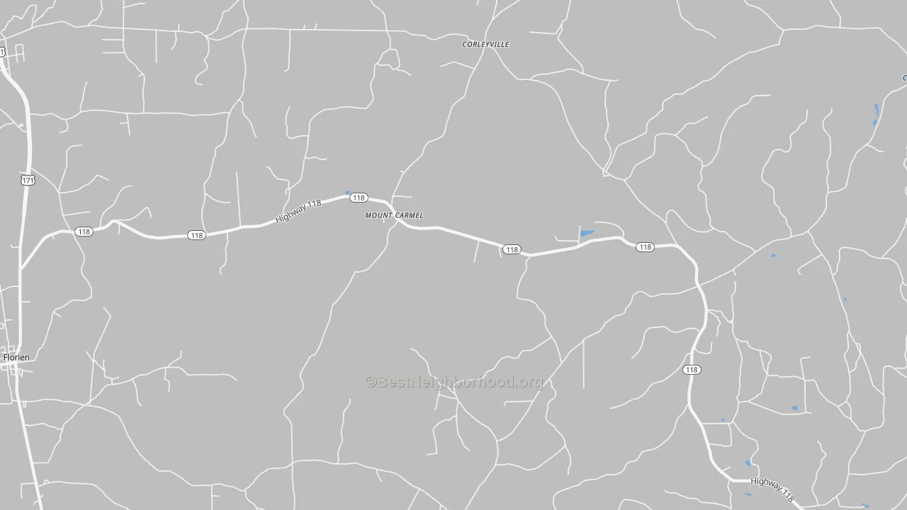 Transit Grade map of Mount Carmel, LA
