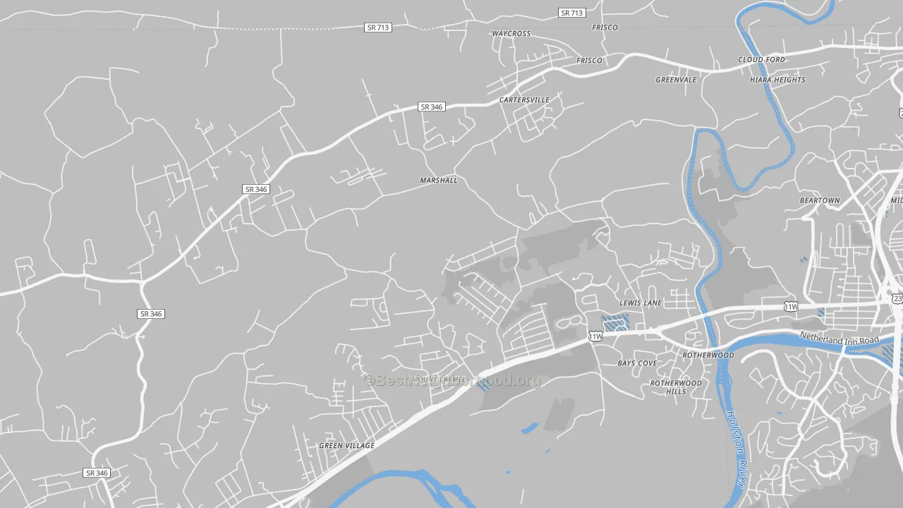 Transit Grade map of Mount Carmel, TN