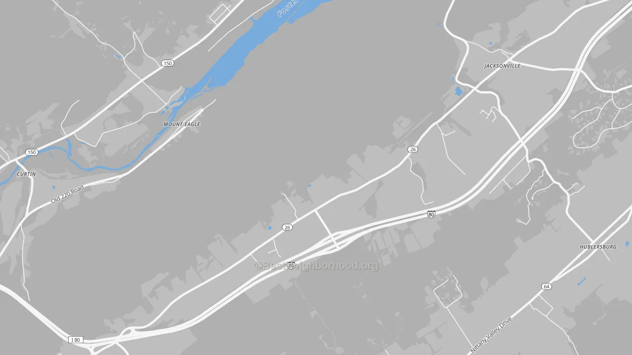 Transit Grade map of Mount Eagle, PA