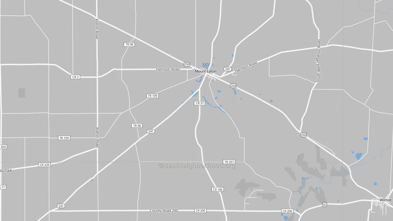 Transit Grade map of Mount Eaton, OH