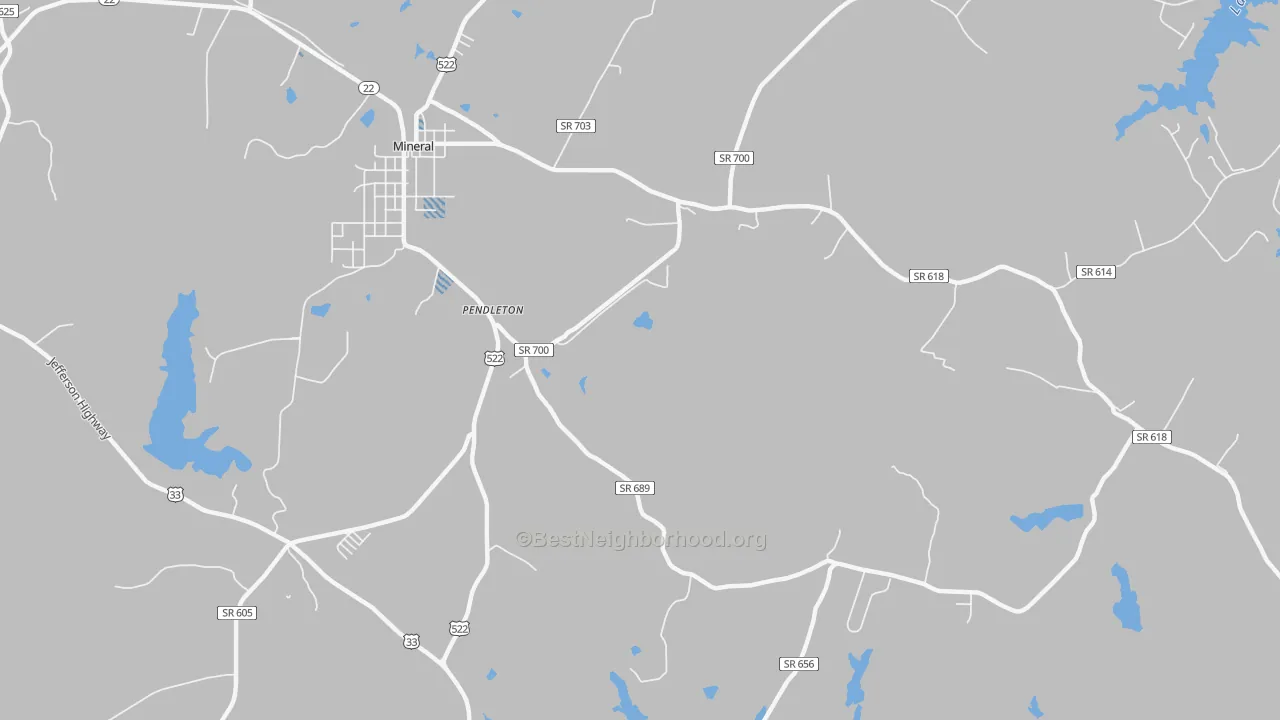 Transit Grade map of Mount Garland, VA