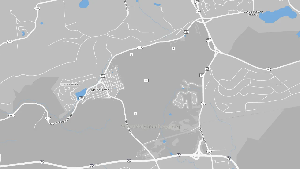 Transit Grade map of Mount Gretna Heights, PA