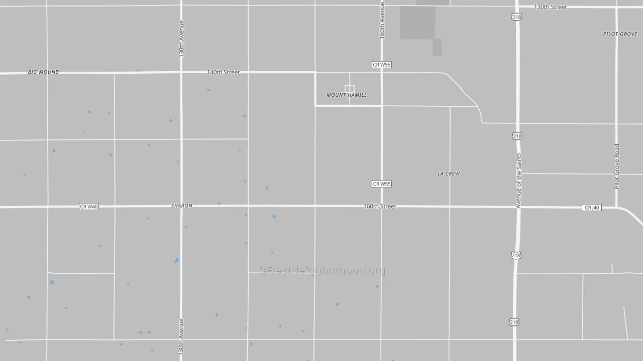 Transit Grade map of Mount Hamill, IA