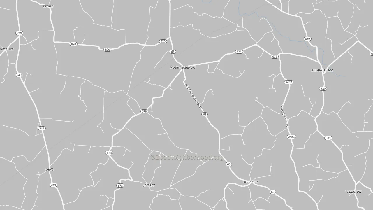 Transit Grade map of Mount Hermon, KY