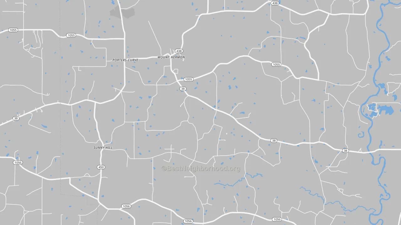 Transit Grade map of Mount Hermon, LA