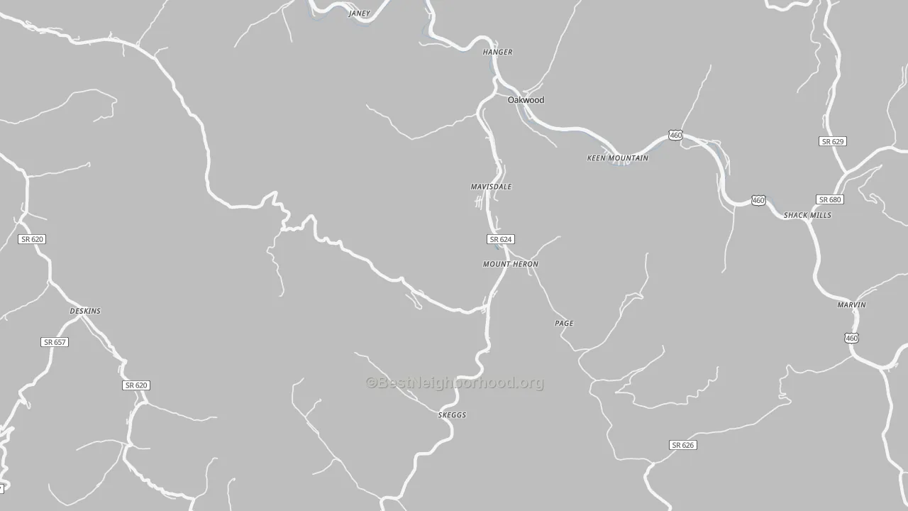 Transit Grade map of Mount Heron, VA