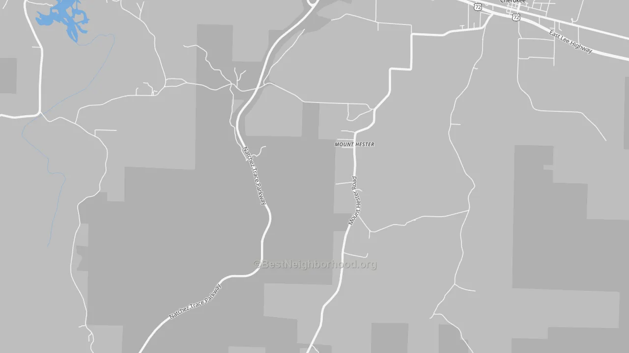 Transit Grade map of Mount Hester, AL