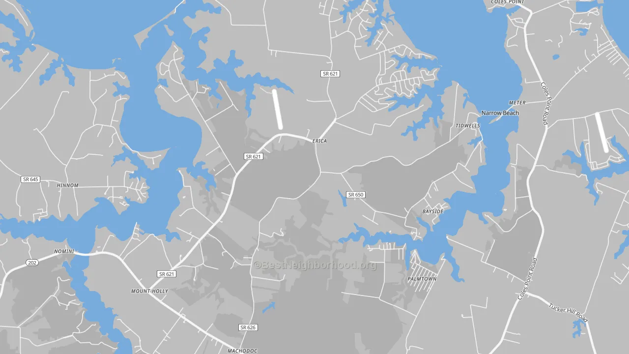 Transit Grade map of Mount Holly, VA