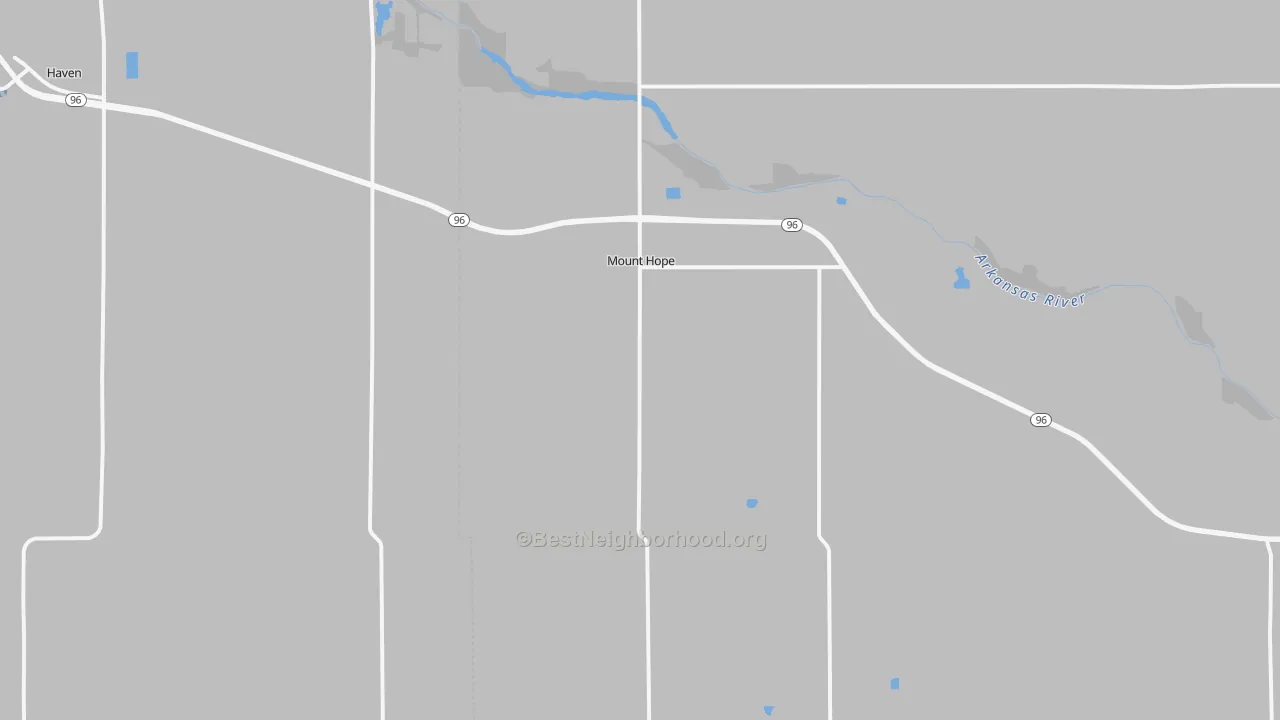 Transit Grade map of Mount Hope, KS