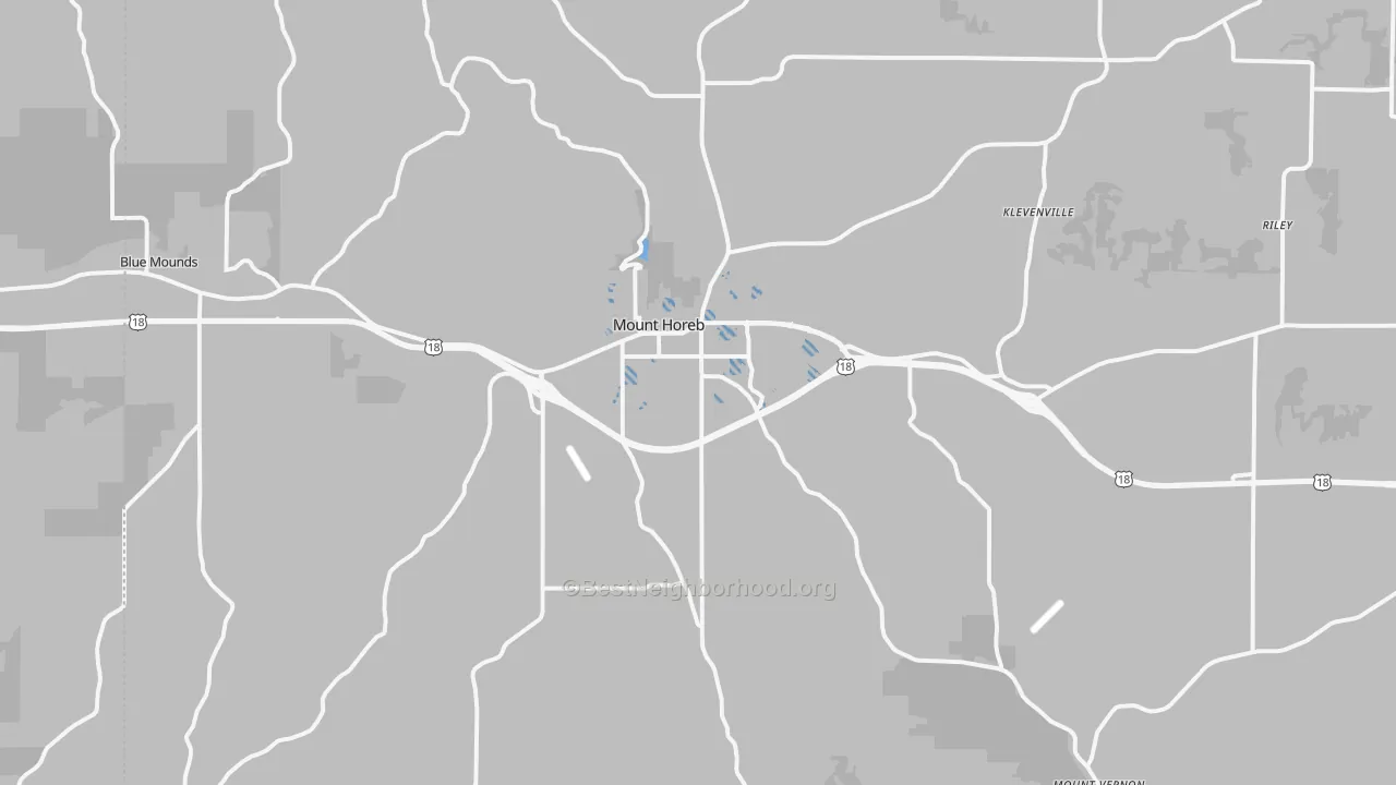 Transit Grade map of Mount Horeb, WI