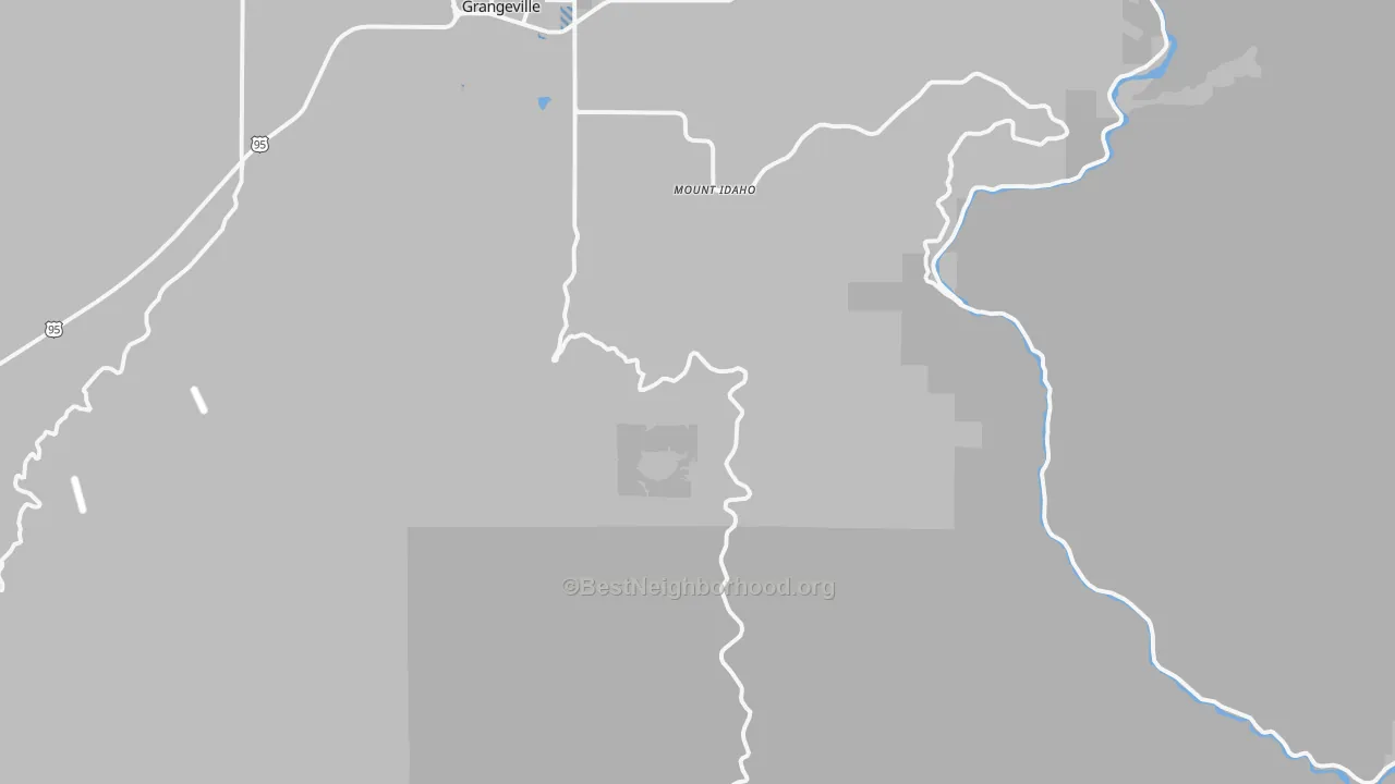 Transit Grade map of Mount Idaho, ID