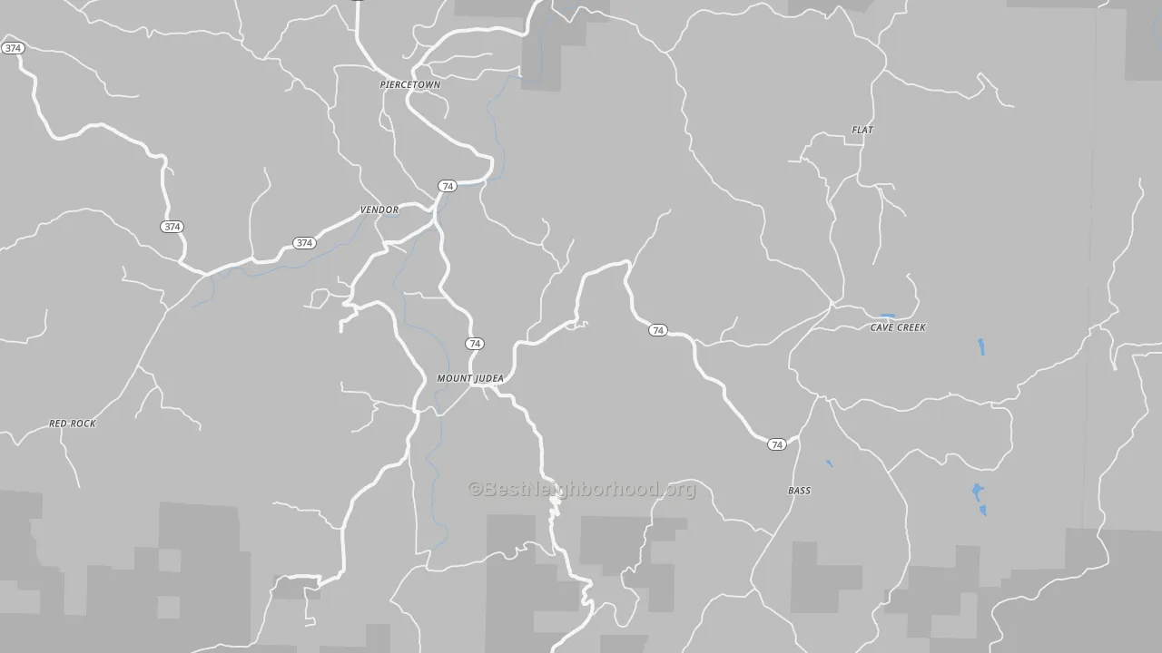 Transit Grade map of Mount Judea, AR