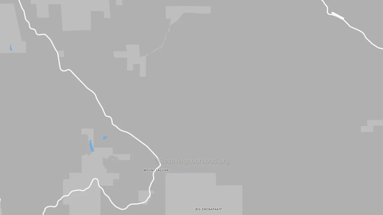 Transit Grade map of Mount Laguna, CA