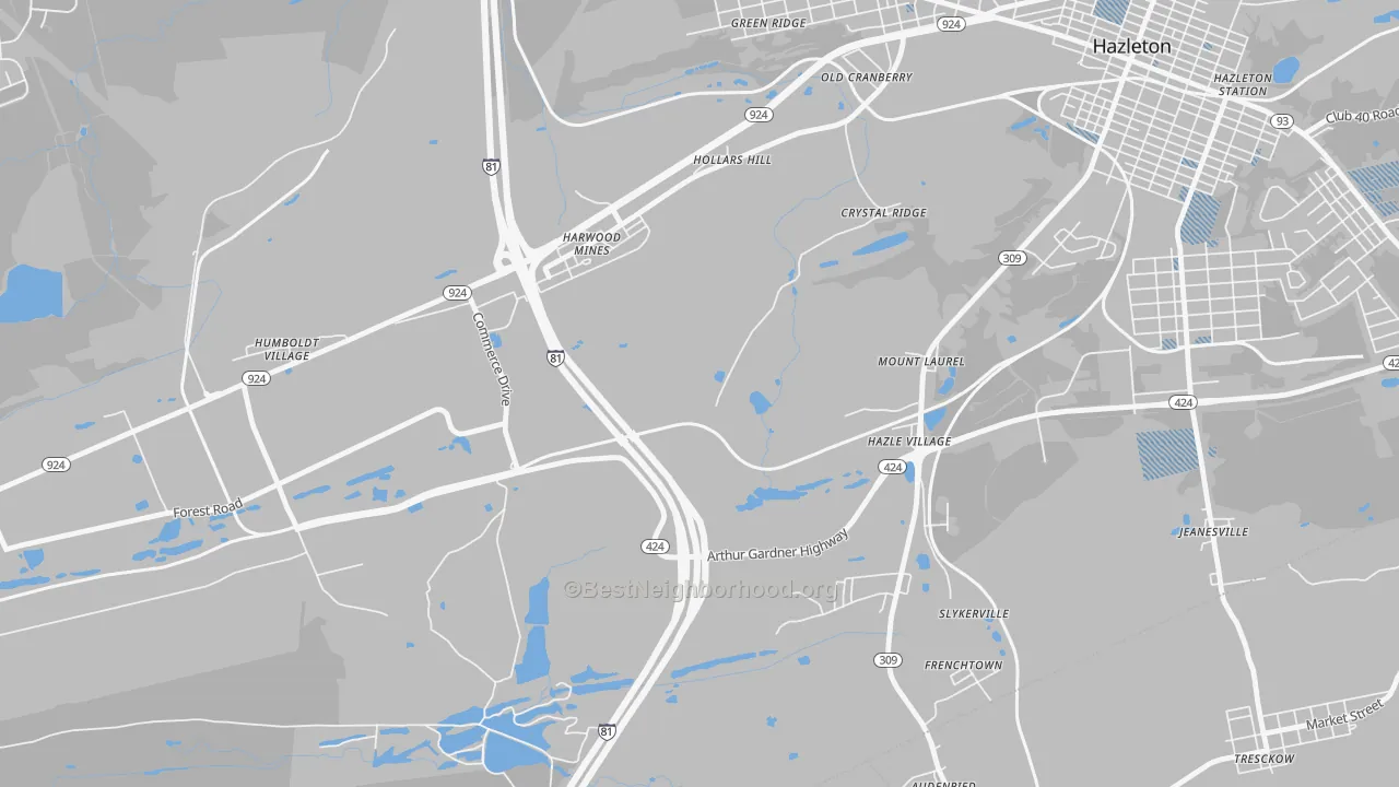 Transit Grade map of Mount Laurel, PA