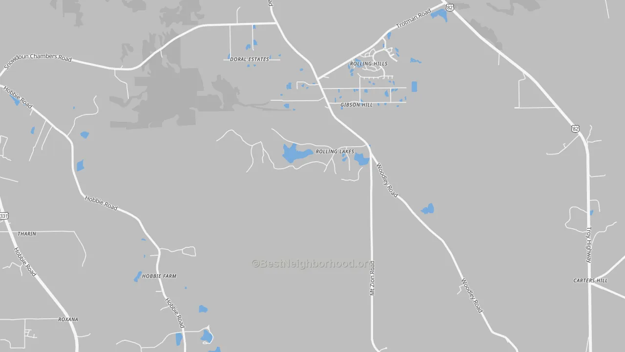 Transit Grade map of Mount Meigs, AL