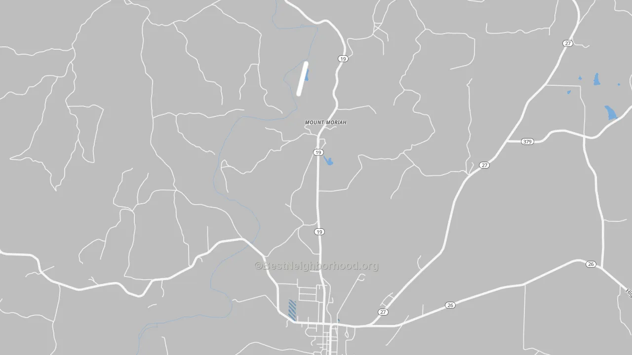 Transit Grade map of Mount Moriah, AR
