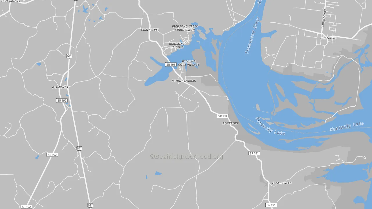 Transit Grade map of Mount Moriah, TN