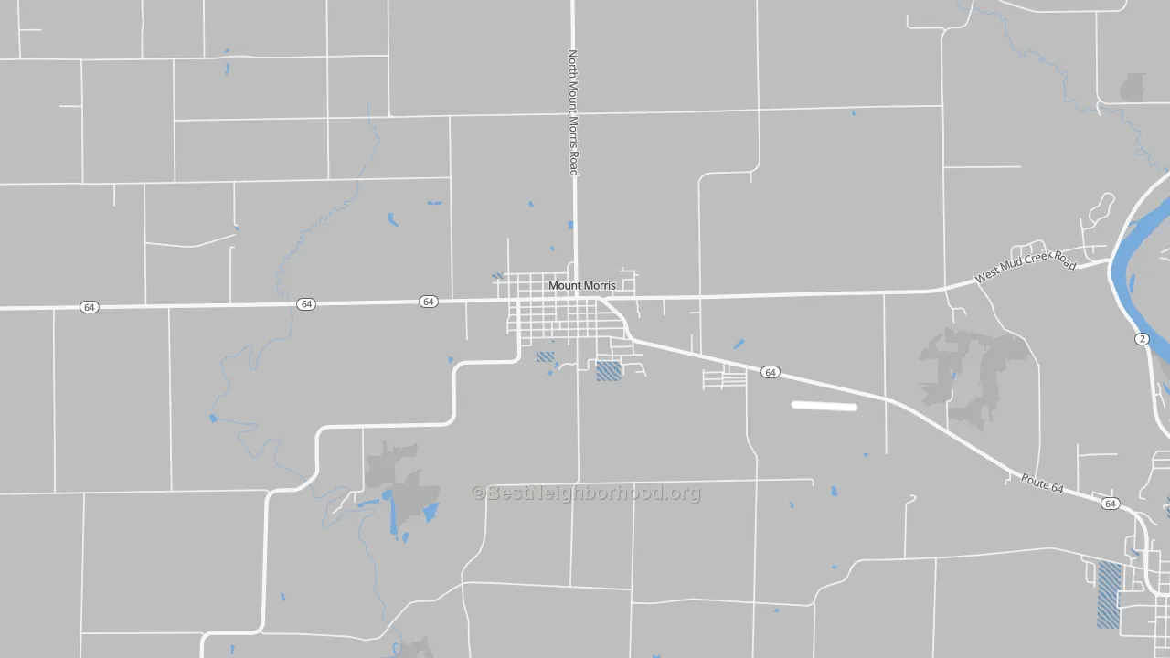 Transit Grade map of Mount Morris, IL