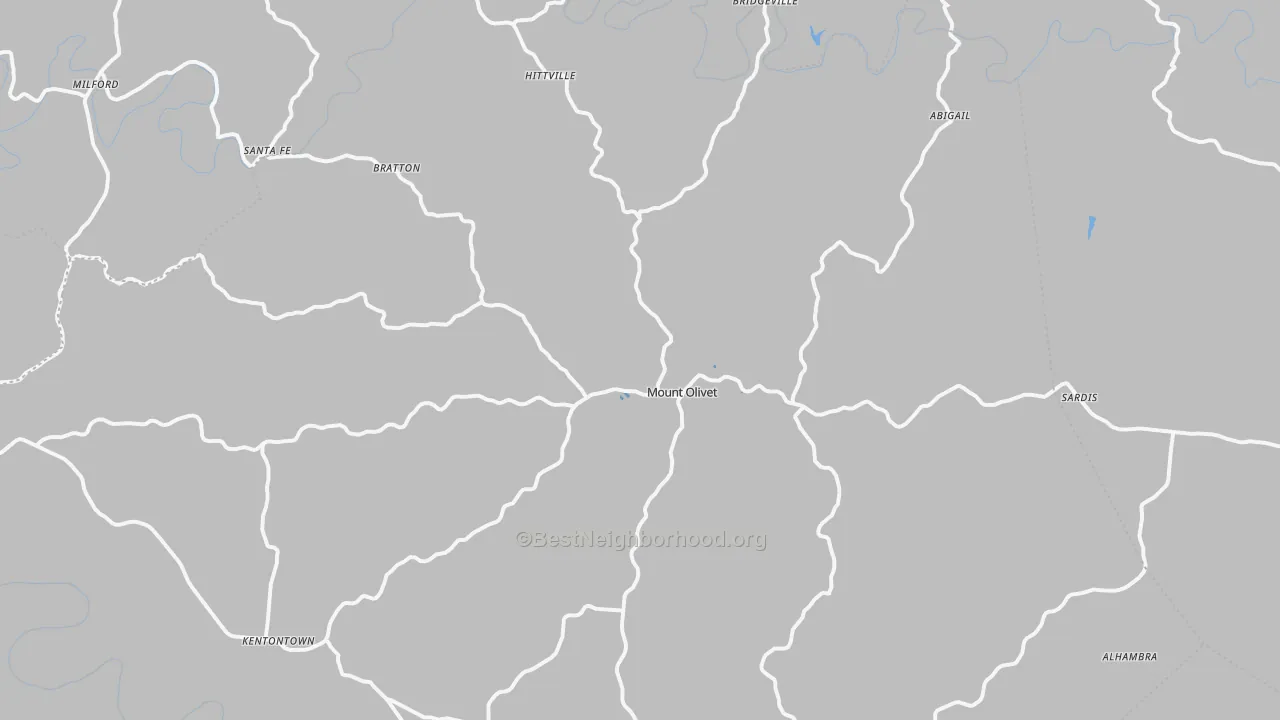 Transit Grade map of Mount Olivet, KY