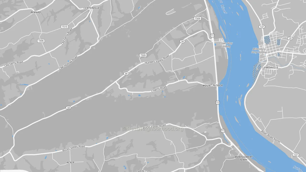 Transit Grade map of Mount Patrick, PA