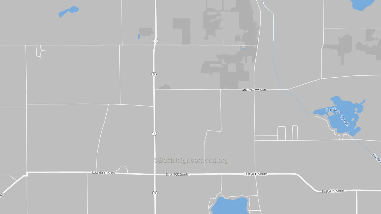 Transit Grade map of Mount Pisgah, IN