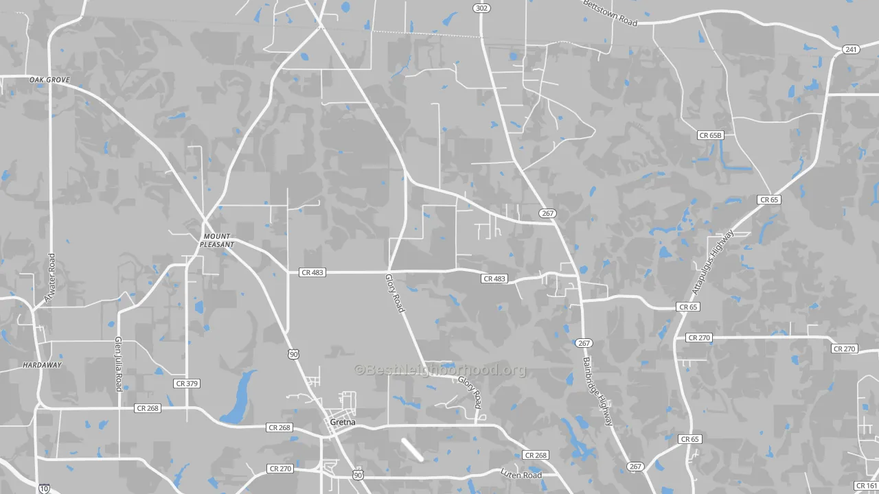 Transit Grade map of Mount Pleasant, FL