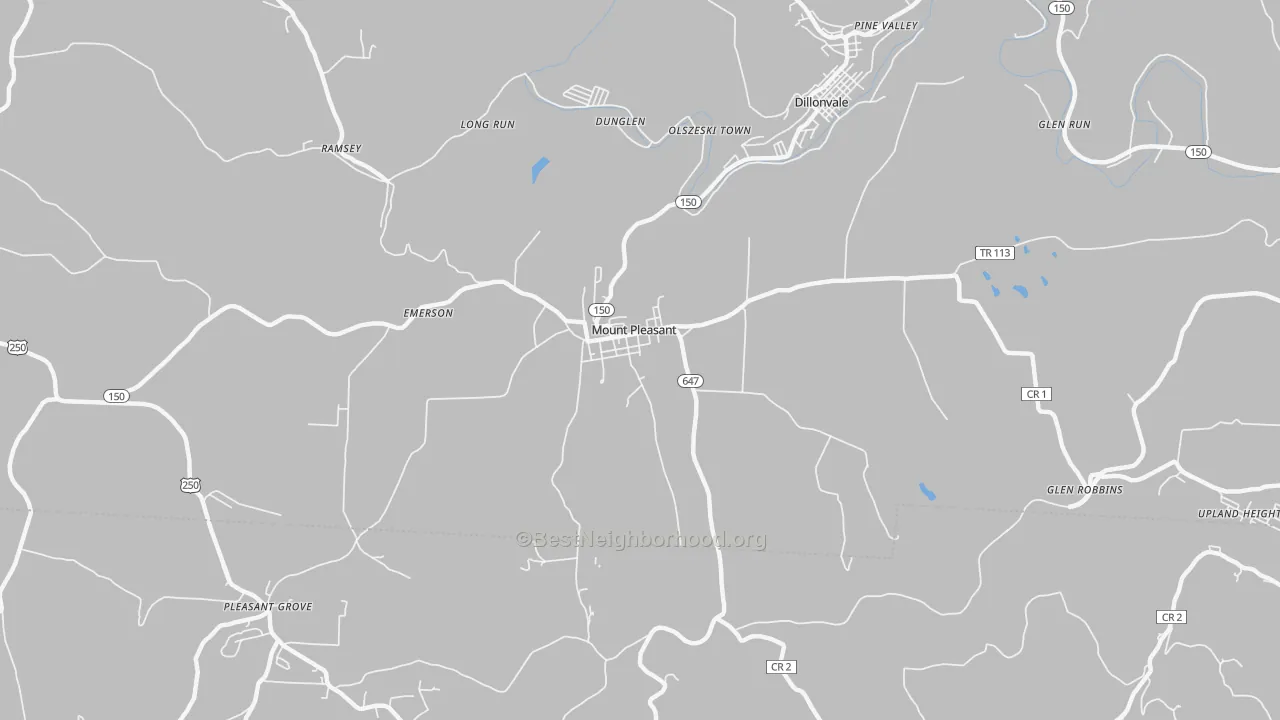 Transit Grade map of Mount Pleasant, OH