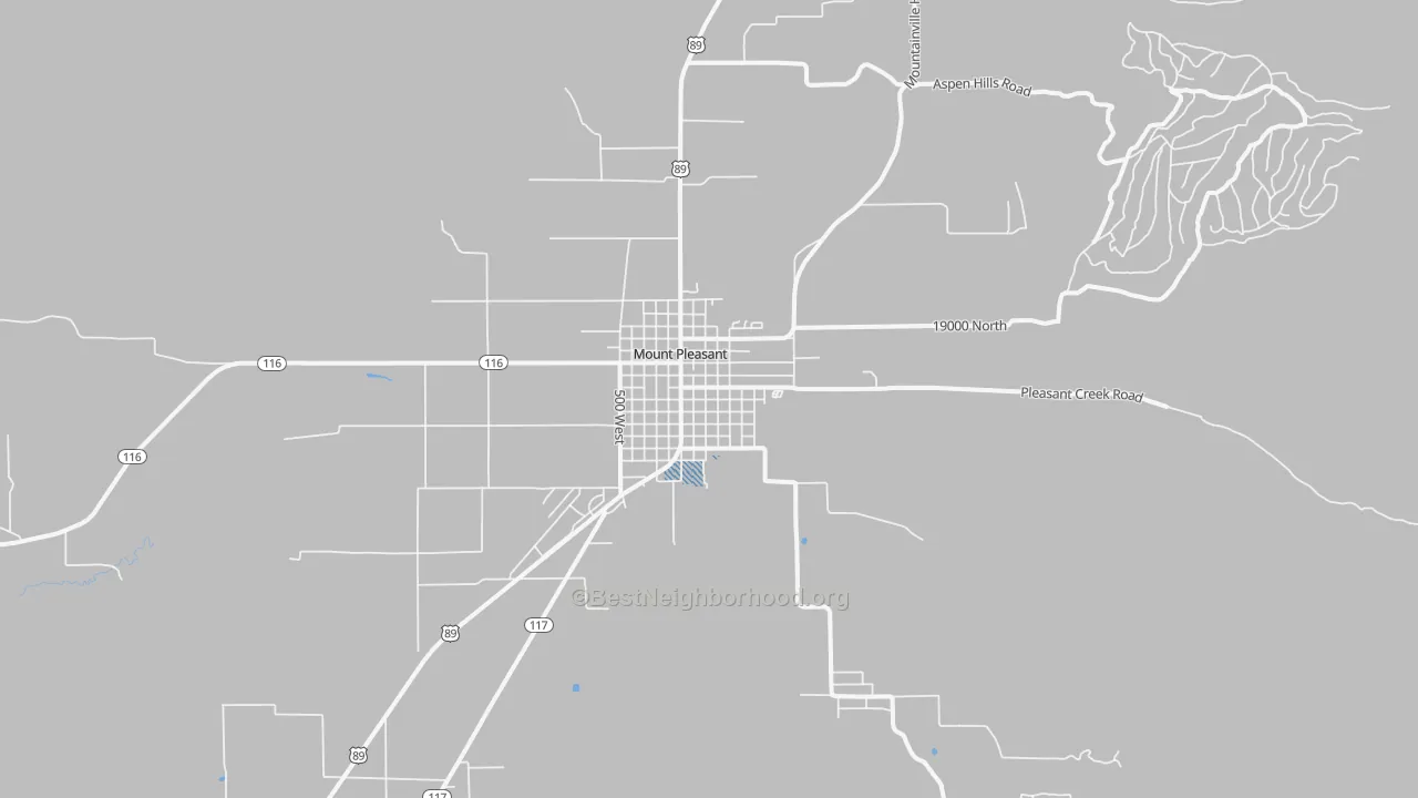 Transit Grade map of Mount Pleasant, UT