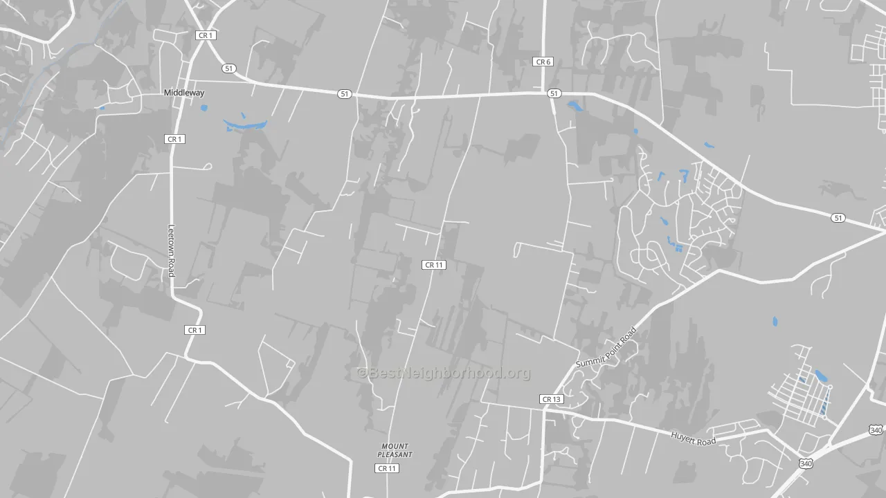 Transit Grade map of Mount Pleasant, WV
