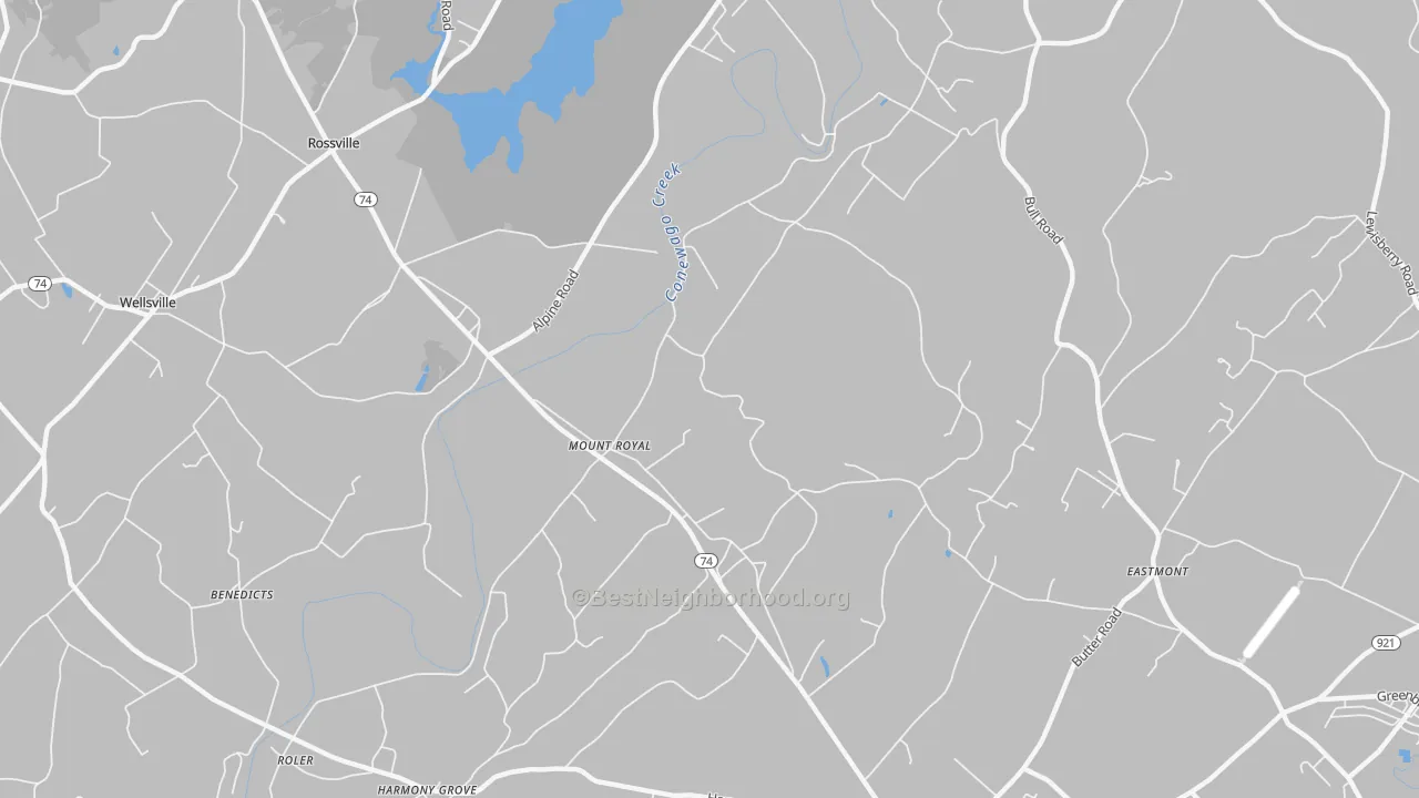 Transit Grade map of Mount Royal, PA