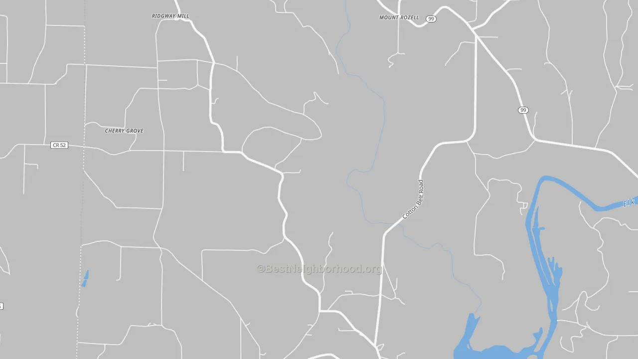 Transit Grade map of Mount Rozell, AL