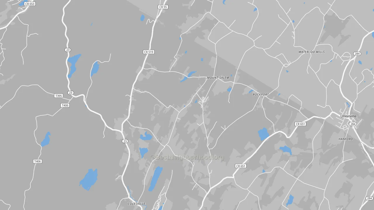 Transit Grade map of Mount Salem, NJ