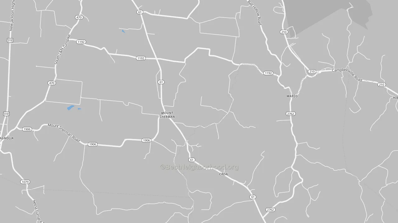 Transit Grade map of Mount Sherman, KY