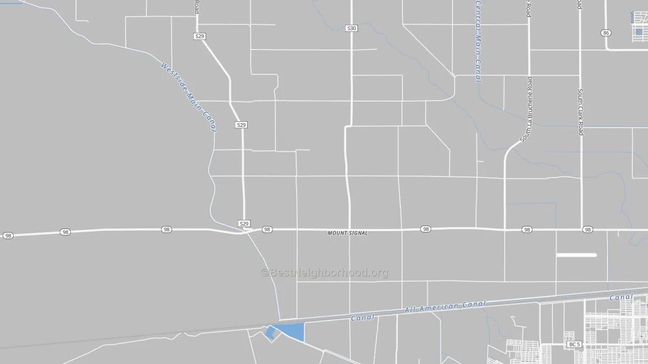 Transit Grade map of Mount Signal, CA