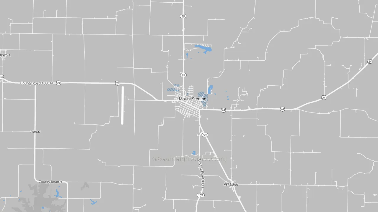 Transit Grade map of Mount Sterling, IL