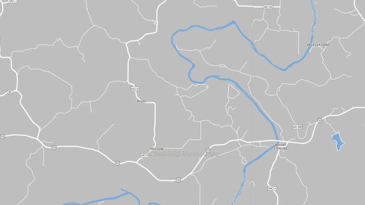Transit Grade map of Mount Sterling, MO