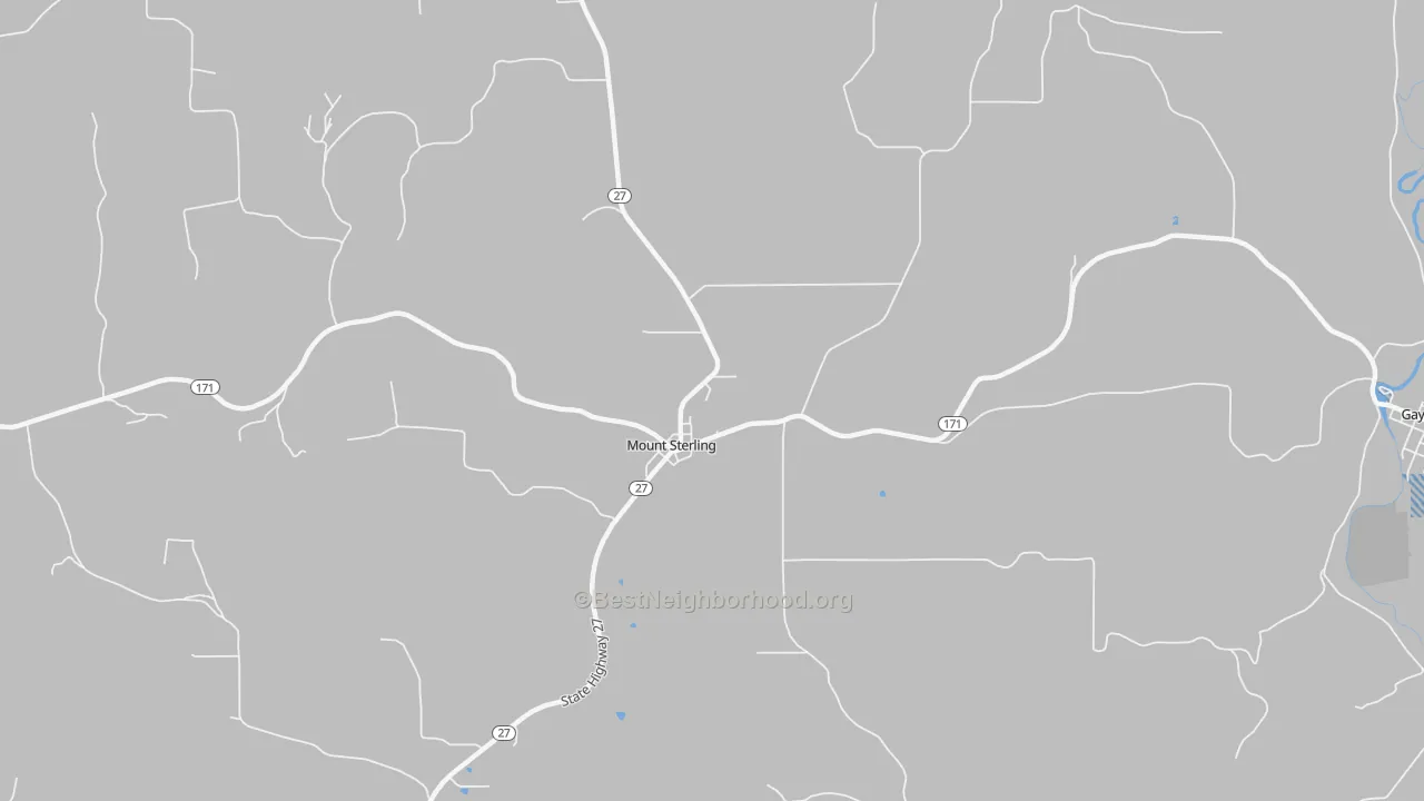 Transit Grade map of Mount Sterling, WI